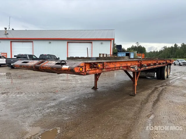 1980 Scona 40 ft T/A Flatbed Oilfield Trailer