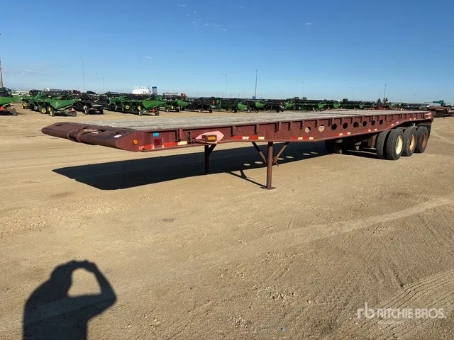 1995 Peerless 48 ft Tri/A Flatbed Oilfield Trailer