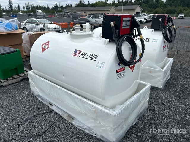2026 AM Tank 500 555 gal Skid Mounted Steel Diesel Fuel Tank (Unused)