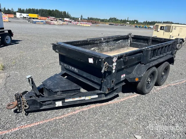 2021 Norstar Iron Bull 10 ft T/A Dump Utility Trailer