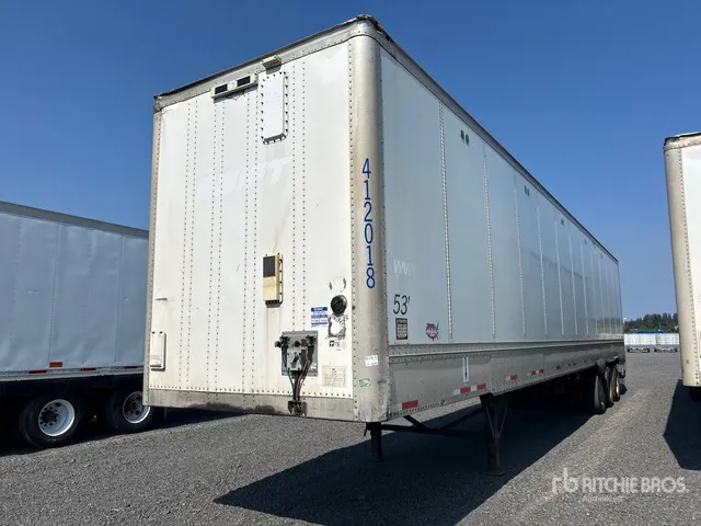 2012 Wabash 53 ft x 102 in Quad/A Van Trailer