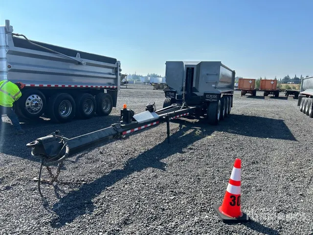 2005 Beall TSMC1X3 17 ft 6 in Quad/A Turntable Pup Dump Trailer