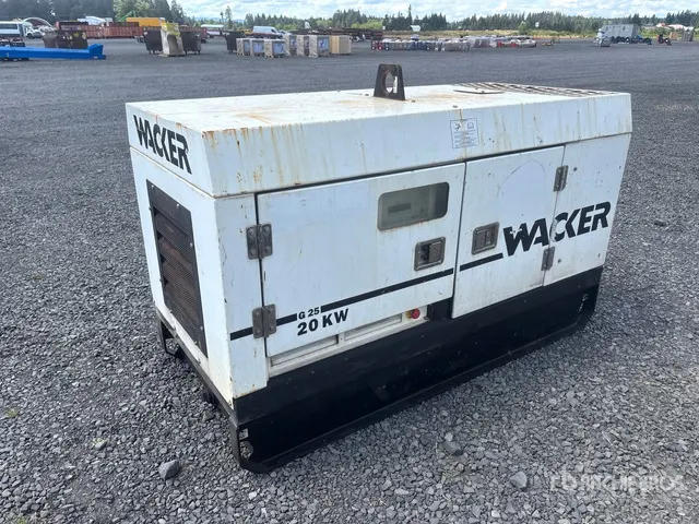 2008 Wacker G-25 19.5 kW Skid-Mounted Generator Set