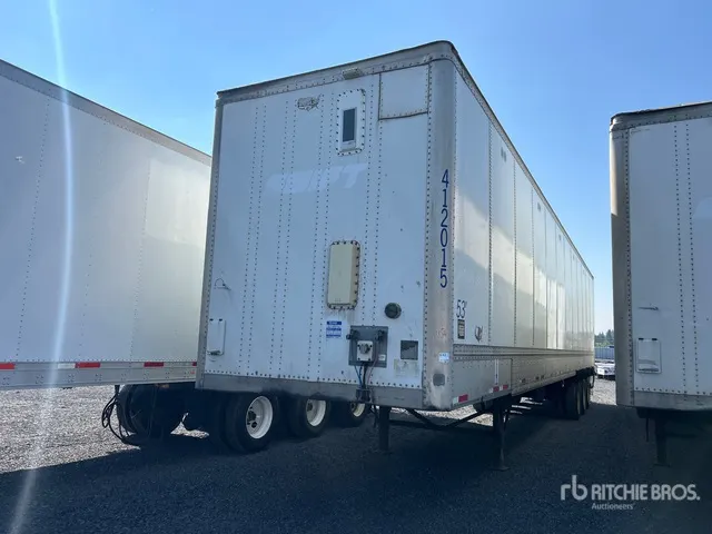 2012 Wabash 53 ft x 102 in Quad/A Van Trailer