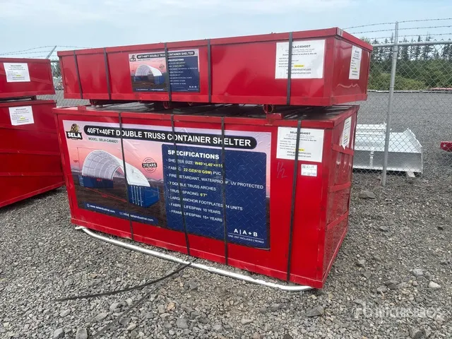 2026 SELA C4040DT 40 ft x 40 ft Container Shelter (Unused)