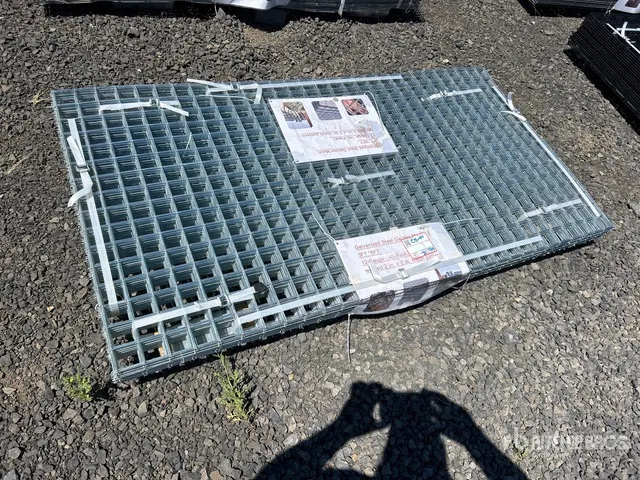 Quantity of (40) 3 ft x 6 ft Galvanized Mesh Steel (Unused)