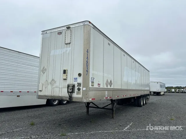 2012 Wabash 53 ft x 102 in Quad/A Van Trailer