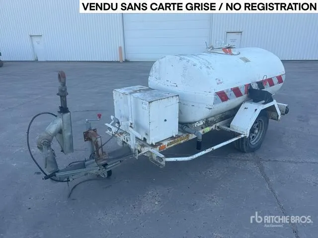 2014 Daudin Remorque Citerne A Eau 1Essieu S/A Water Tank Trailer
