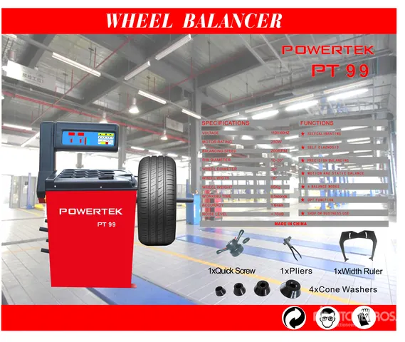 2026 Powertek PT99 Wheel Balancer (Unused)