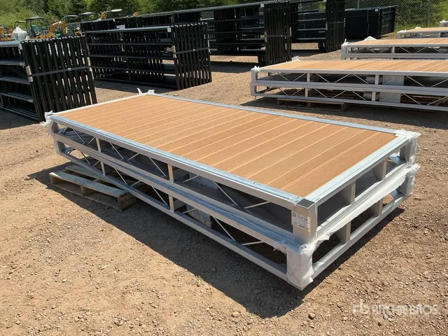 Quantity of (2) 2024 BYT BDF410 4 ft x 10 ft Aluminum Boat Dock Section Kit (Unused)