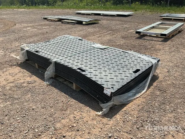 Quantity of (12) 8 ft x 4 ft Ground Protection Road Mats (Unused)