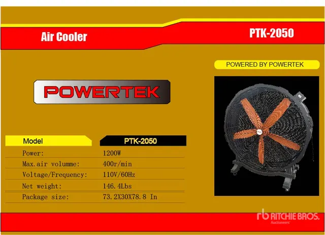 2026 Powertek PTK-2050 Electric Air Cooler (Unused)