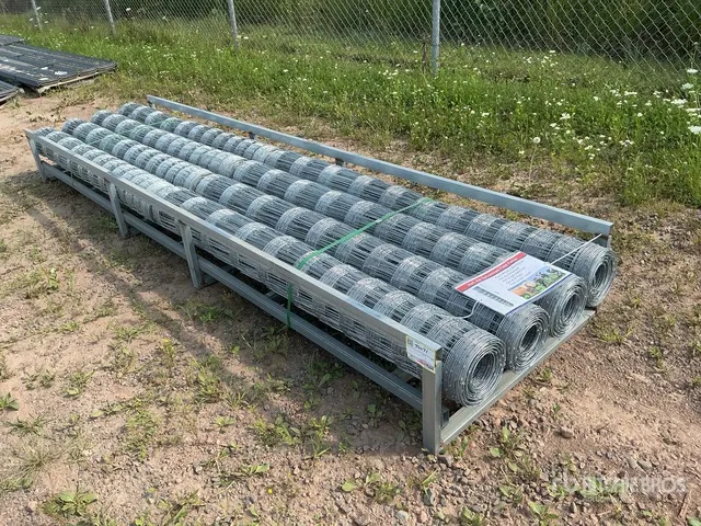 Quantity of (8) 164 ft x 5 ft 9 in Galvanized Hot-Dip Field Fencing (Unused)