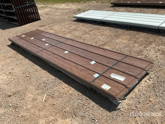 Quantity of (100) 3 ft x 12 ft Brown Metal Roof Panels (Unused)