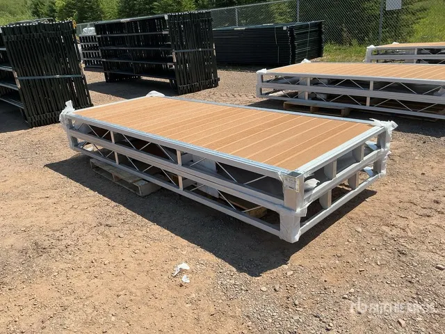 Quantity of (2) 2024 BYT BDF410 4 ft x 10 ft Aluminum Boat Dock Section Kit (Unused)