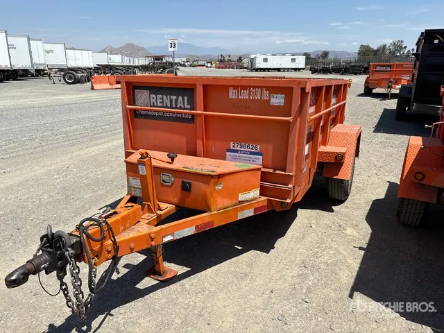 2019 Snake River 8 ft S/A Dump Utility Trailer