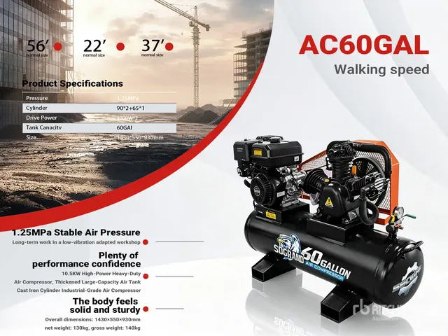 2026 AC60GAL Skid-Mounted 60 gal Air Compressor (Unused)
