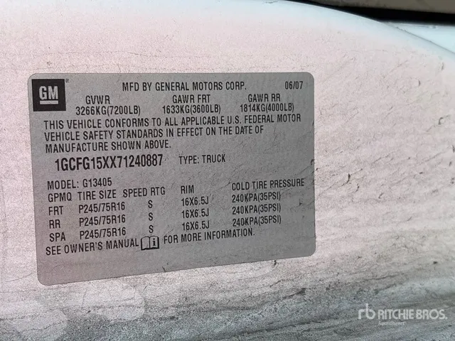 2007 Chevrolet 1500 Express Cargo Van