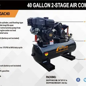 2026 ARTEER ART-GAC40 14.5 cfm Skid-Mounted 40 gal Air Compressor (Unused)