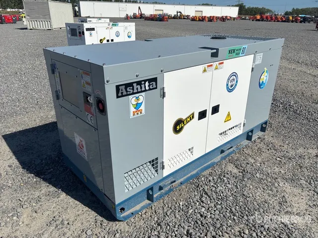 2026 Ashita AG3-80 Skid-Mounted Generator Set (Unused)