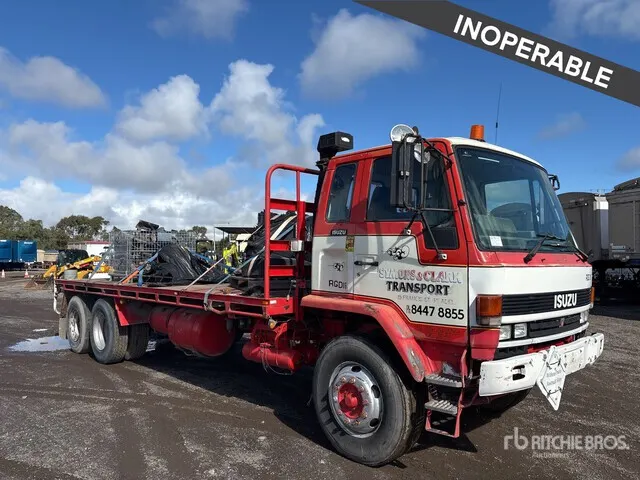 1988 Isuzu FVR 6x2 Flatbed Truck (Inoperable)