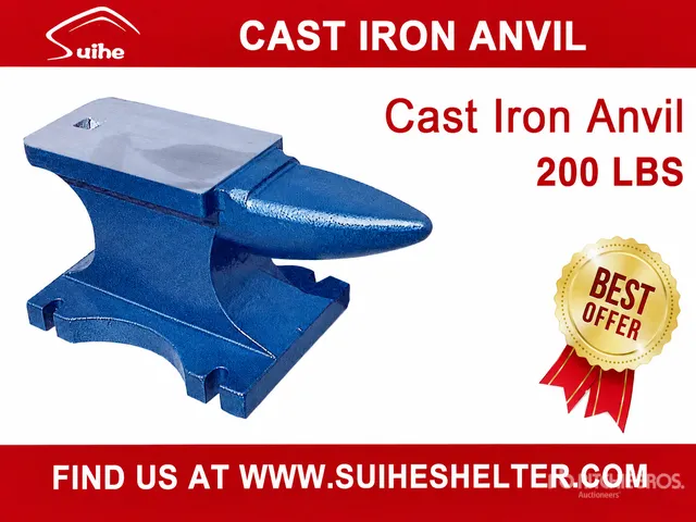 2026 Suihe A200 200 lb Cast Iron Anvil (Unused)