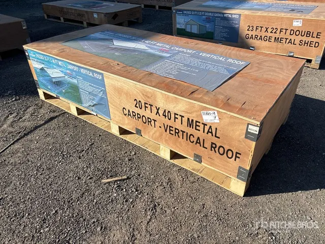 2026 AGR-MC2040 20 ft x 40 ft Steel Carport (Unused)