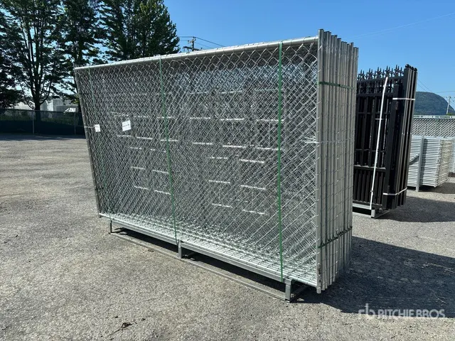 Quantity of (20) 2026 GLCF1006 10 ft x 6 ft Chain Link Temporary Site Fence (Unused)