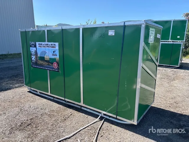 2026 Suihe C504017DR-610gPVC 50 ft x 40 ft x 17 ft Container Shelter (Unused)