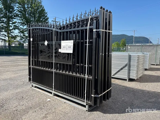 Quantity of (5) 2026 GLDG05 20 ft Wrought Iron Bi-Parting Driveway Gate (Unused)