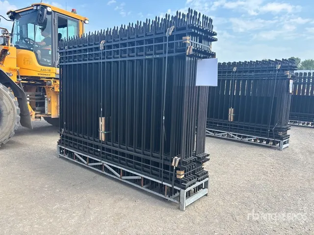 Quantity of (20) Canex 10 ft x 7 ft Powder Coated Wrought Iron Fencing (Unused)
