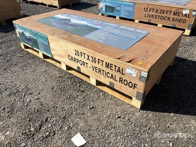 2026 AGR-MC2030 20 ft x 30 ft Steel Carport (Unused)