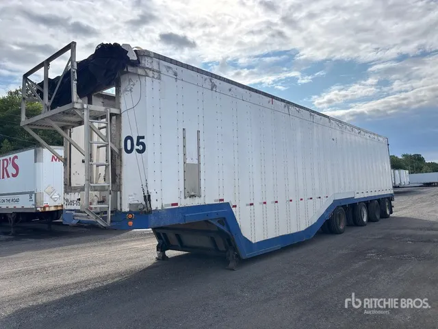2005 Fericar 1B65A 53 ft x 102 in Quad/A Drop Frame Open-Top Chip Trailer