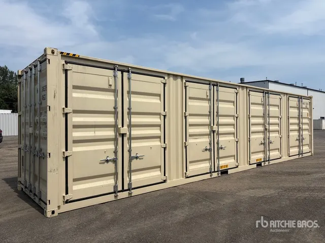 2025 40 ft High Cube Multi-Door Storage Container