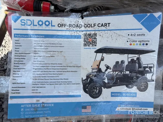 2026 SDLOOL SL-GC42S Off-Road Golf Cart (Unused)