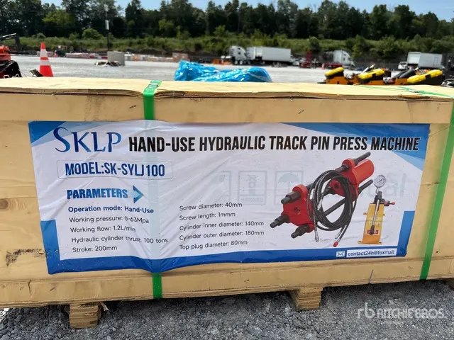 2026 SKLP SK-SYLJ100 Hand-Use Hydraulic Track Pin Press Machine (Unused)
