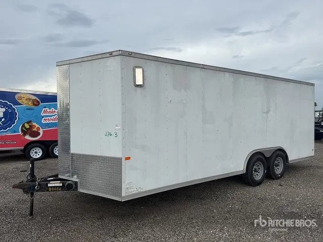 2019 Rock Solid 20 ft T/A Enclosed Trailer