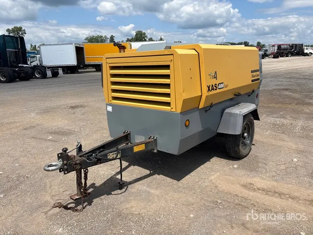 2014 Atlas Copco XATS400JD7 Mobile Air Compressor (Inoperable)