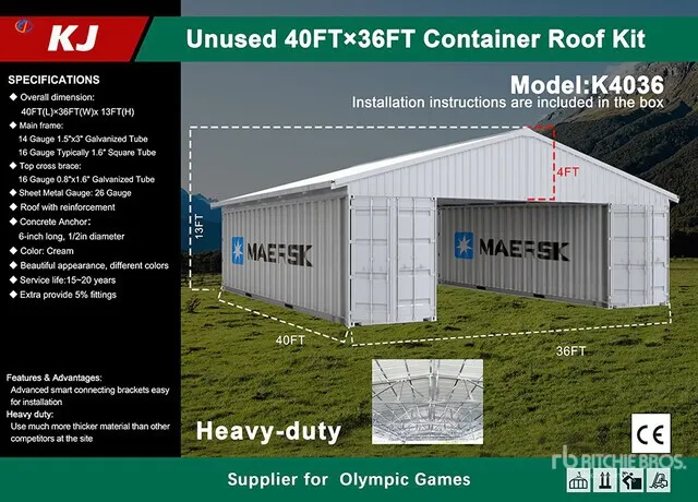 2026 KJ K4036 Container Shelter (Unused)