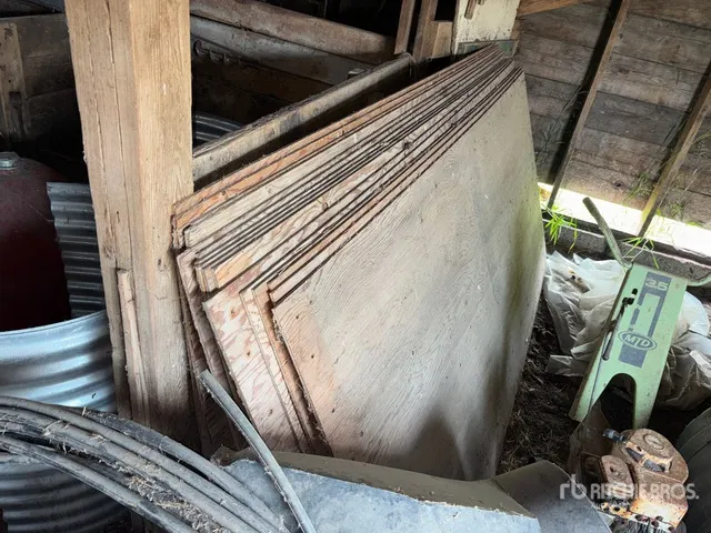 Quantity of (16) Wood Grain Bin Ring Panels