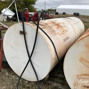 2001 Westeel 1000 gal Skid Mounted Steel Gasoline Fuel Tank