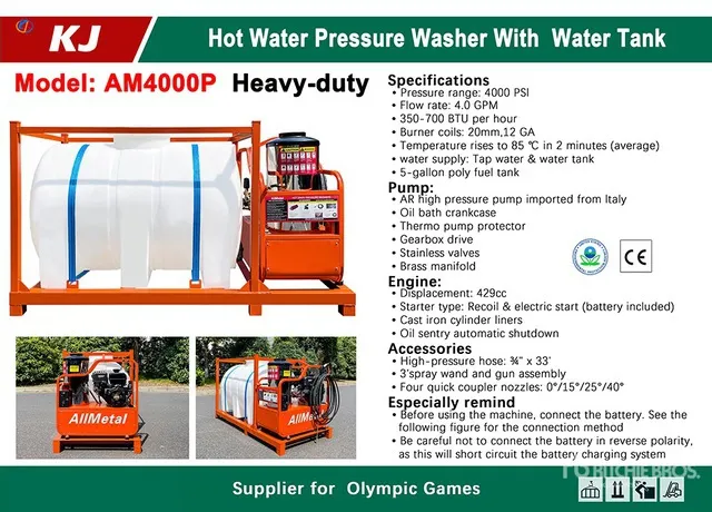 2026 KJ AM4000P Pressure Washer (Unused)