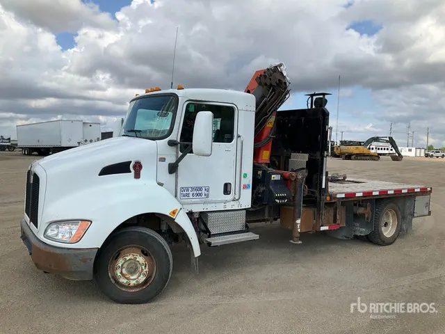 2007 Palfinger PK7501 Knuckle Boom on 2009 Kenworth T3 4x2 Boom Truck