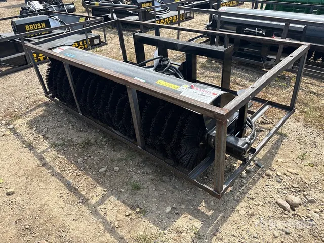 2026 Mower King SSAB72 72 in Skid Steer Broom (Unused)