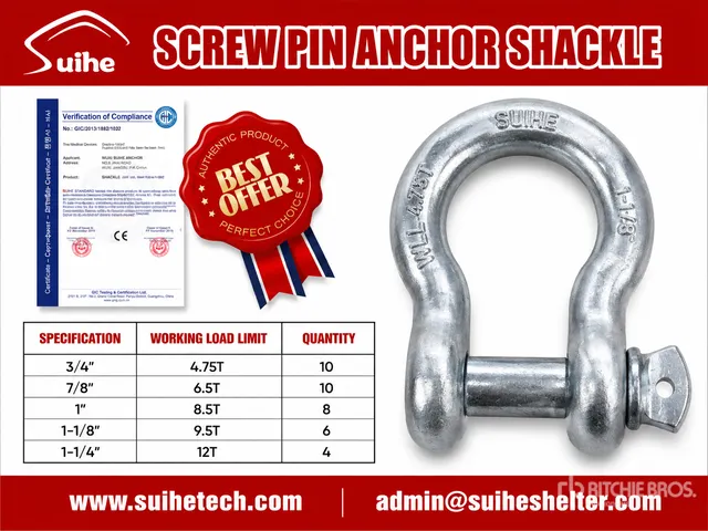 Quantity of (38) 2026 Suihe S38 Shackle (Unused)
