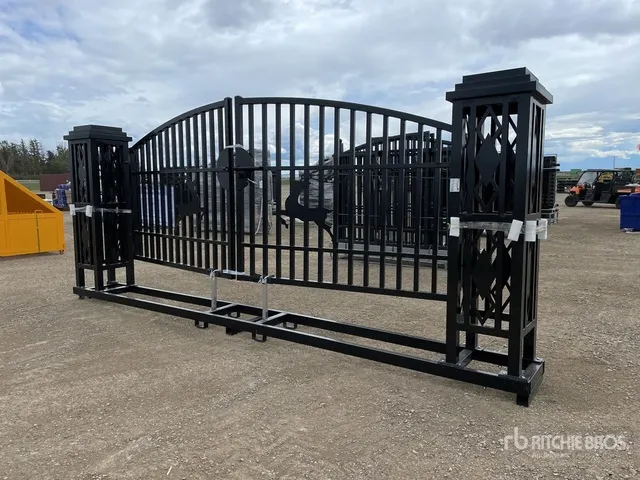 2026 Suihe NFG-20FGP-D01 20 ft Wrought Iron Bi-Parting Driveway Gate (Unused)