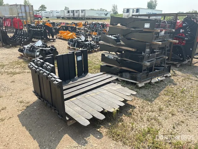 Quantity of (12) 2026 Mower King SA 48 in Skid Steer Forks (Unused)