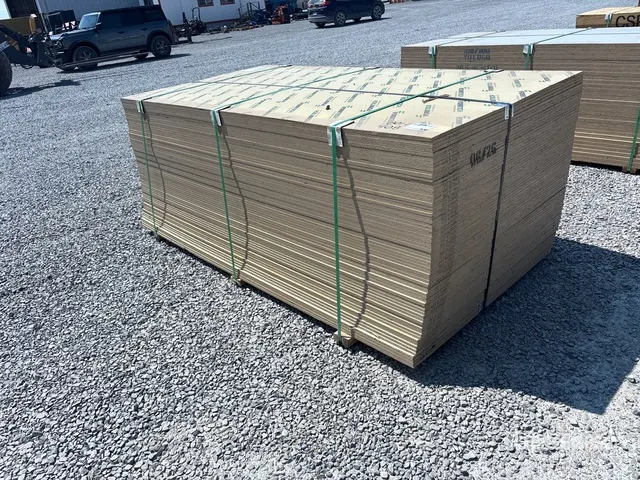 Quantity of (69) 1/2" 4x7'11 ¼" HDO G2S With Smooth Overlay 2 Sides Douglas Fir 5 Ply No Stamp Formply Plywood (Unused)