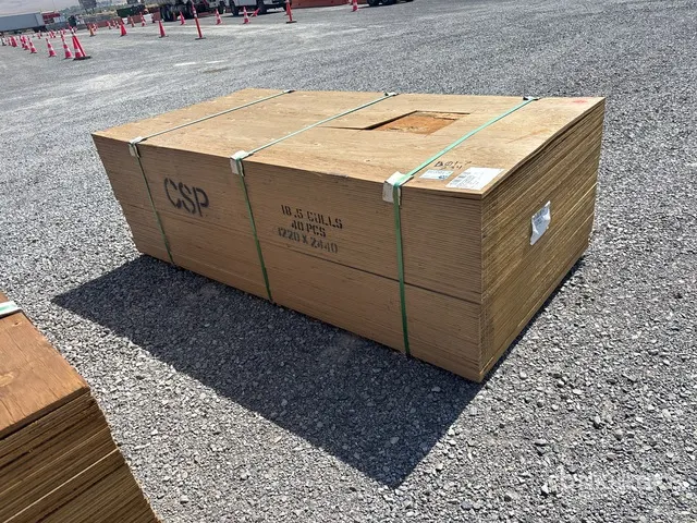 Quantity of (40) 3/4 in 4 ft x 8 ft CSP/DFP No Stamp Plywood (Unused)