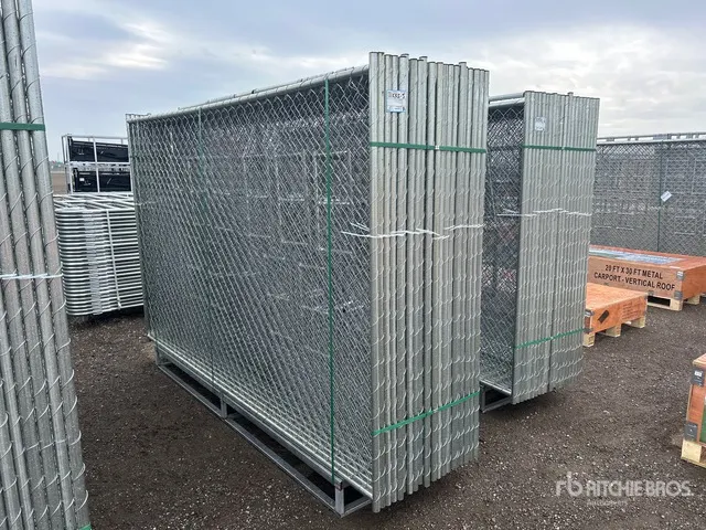 Quantity of (20) 2026 GLCF1006 9 ft 4 in x 5 ft 11 in Chain Link 10 ft x 6 ft Site Fence (Unused)